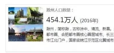 滁州的常住人口